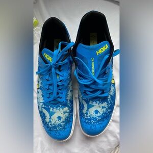 Hoka Blue and Yellow Crescendo XC Men's Athletic Shoes